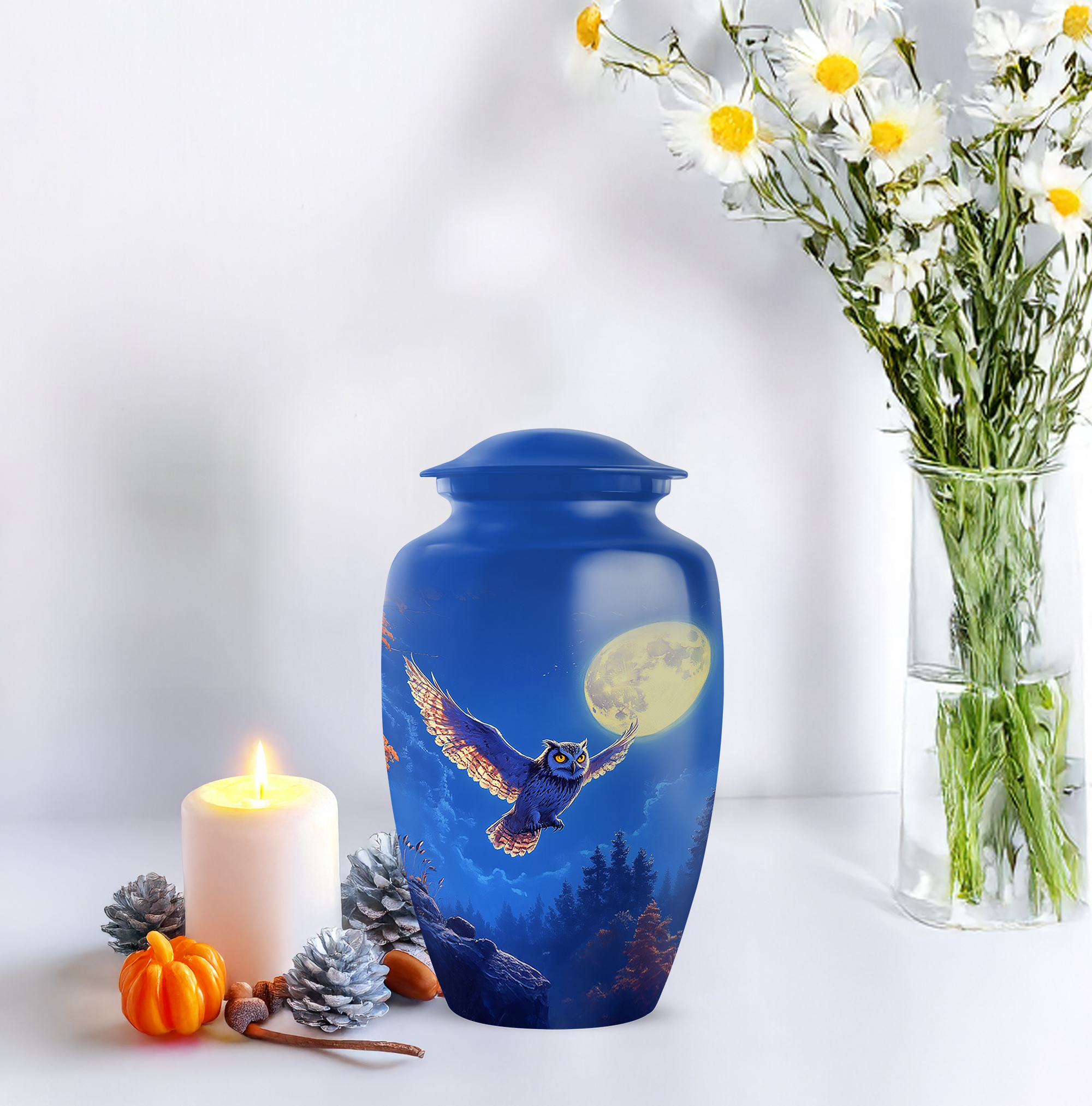 Owl Urns For Human Ashes Adult Female & Male (10 Inch) detailed image 4
