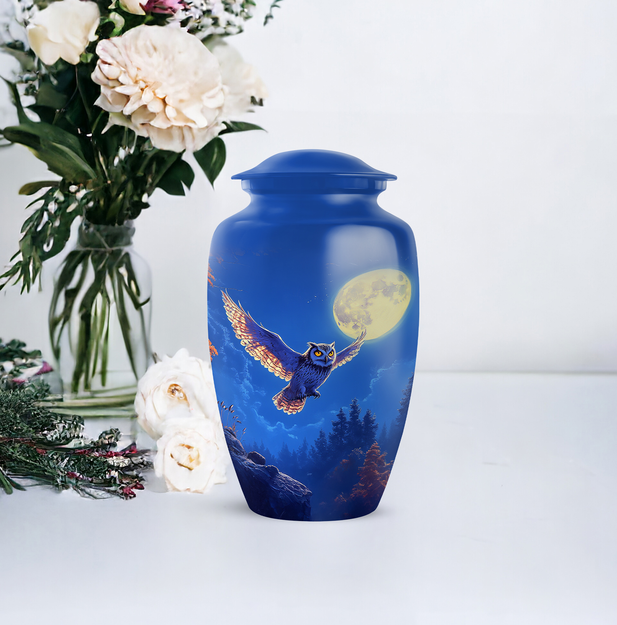 Owl Urns For Human Ashes Adult Female & Male (10 Inch) detailed image 5