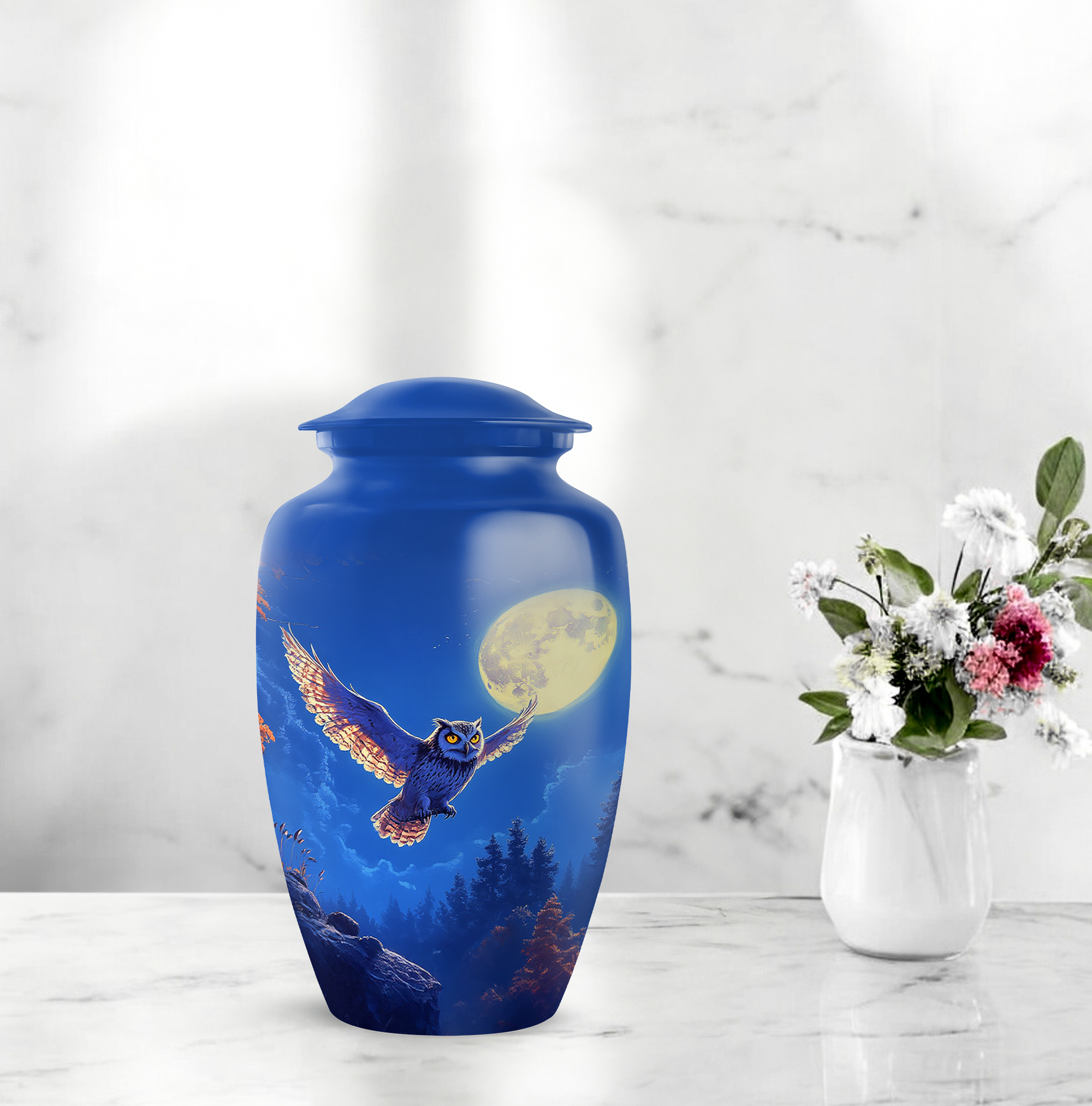 Owl Urns For Human Ashes Adult Female & Male (10 Inch) detailed image 6