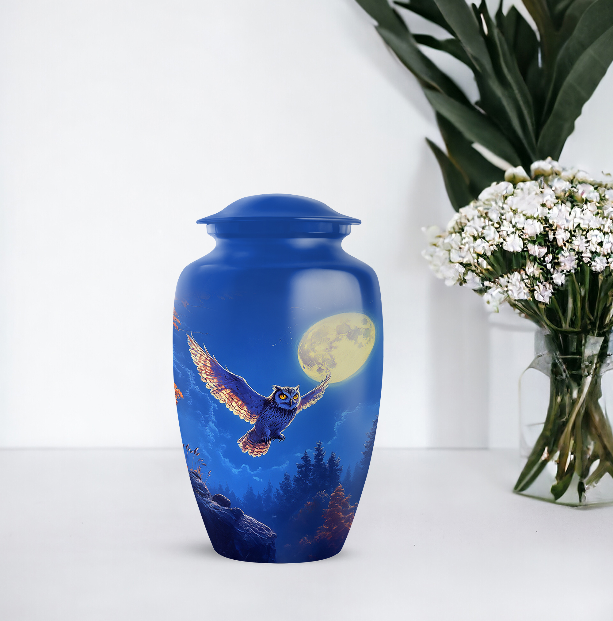 Owl Urns For Human Ashes Adult Female & Male (10 Inch) detailed image 7